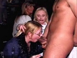 Daughter Is Pissed Of On Mother For Giving Blowjob To The Guy On Public Striptease Show